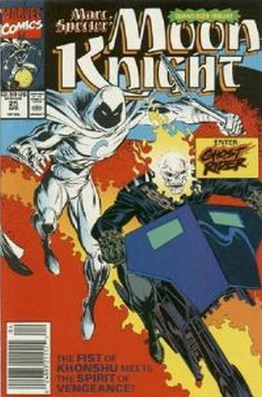 Ghost Rider team-up<br> Cover of Moon Knight (Vol 3) Marc Spector #25. One of 250,000 Vintage American Comics on sale from Krypton!