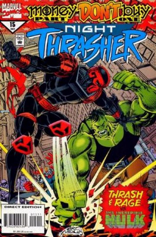 Cover of Night Thrasher (Vol 1) #15. One of 250,000 Vintage American Comics on sale from Krypton!