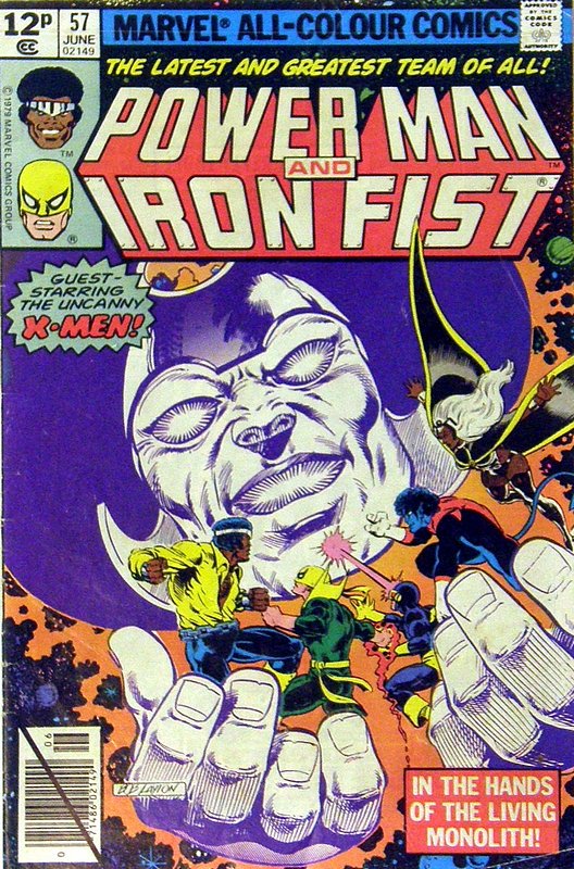 X-Men appearance<br> Cover of Powerman & Iron Fist (Vol 1) #57. One of 250,000 Vintage American Comics on sale from Krypton!