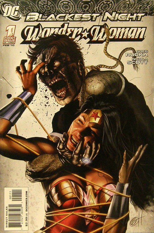 Cover of Blackest Night: Wonder Woman #1. One of 250,000 Vintage American Comics on sale from Krypton!
