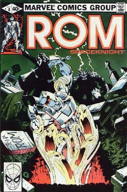 Cover of Rom #8. One of 250,000 Vintage American Comics on sale from Krypton!