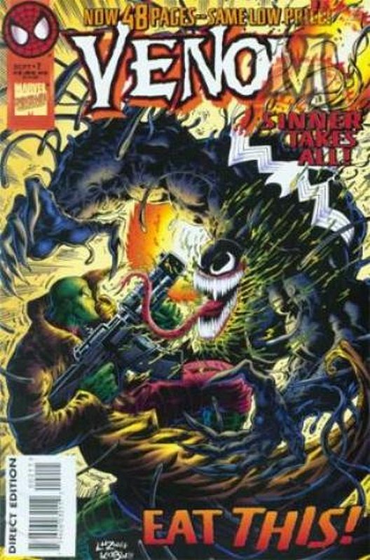 Cover of Venom: Sinner Takes All (1995 Ltd) #2. One of 250,000 Vintage American Comics on sale from Krypton!