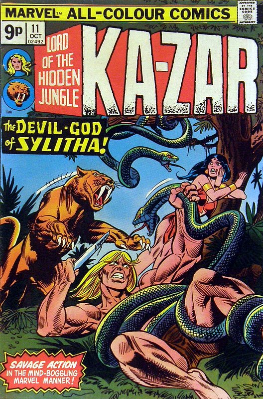 Cover of Ka-Zar (Vol 2) Lord of the Hidden Jungle #11. One of 250,000 Vintage American Comics on sale from Krypton!
