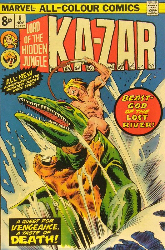 Cover of Ka-Zar (Vol 2) Lord of the Hidden Jungle #6. One of 250,000 Vintage American Comics on sale from Krypton!