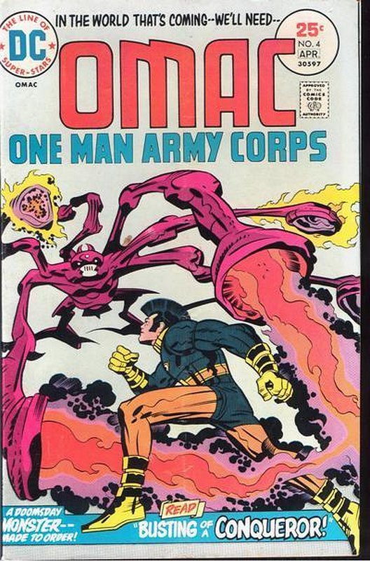 Cover of Omac (Vol 1) One Man Army Corps #4. One of 250,000 Vintage American Comics on sale from Krypton!