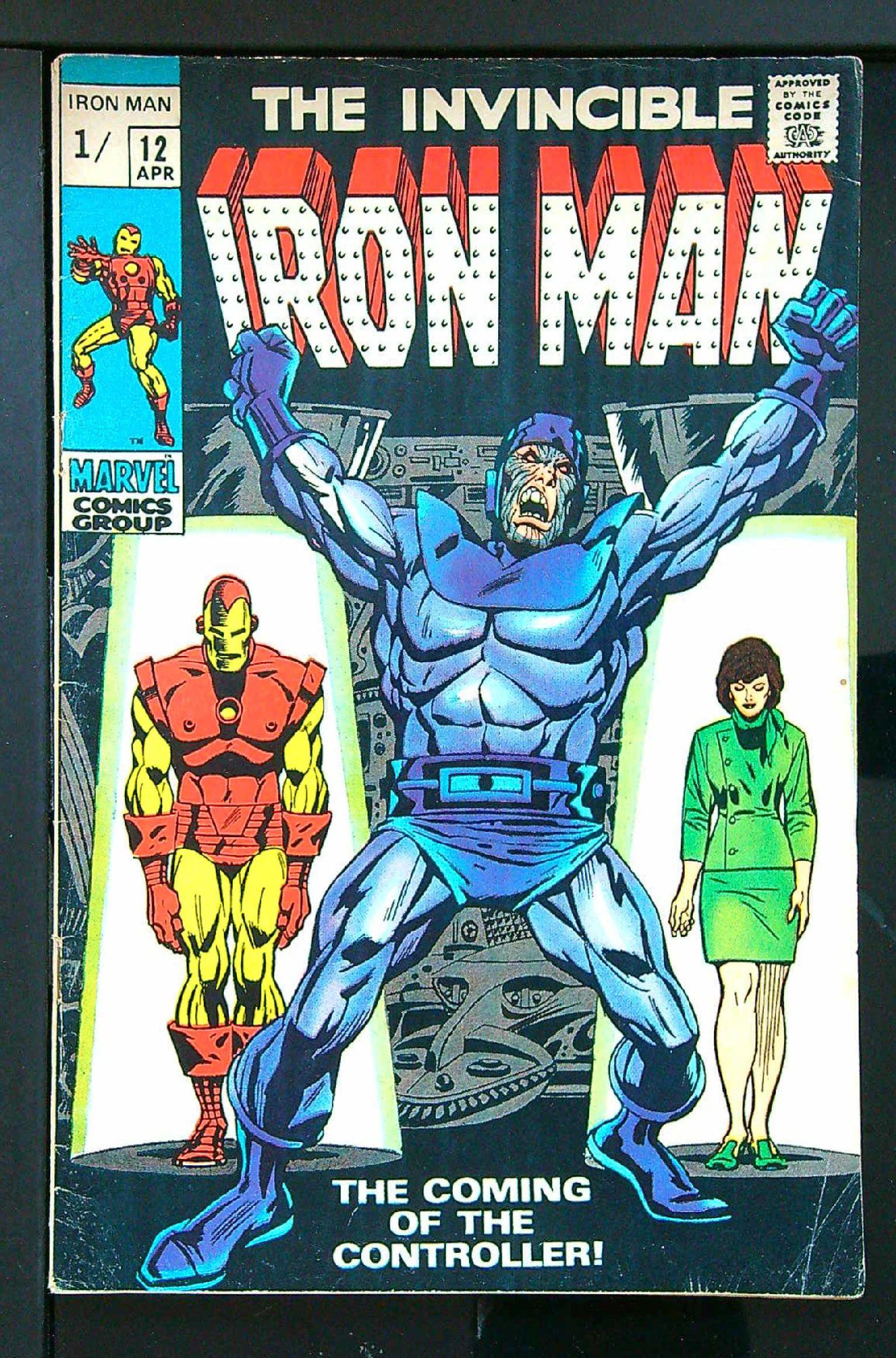 ACTUAL SCAN OF COMIC!<br> Cover of Iron Man (Vol 1) #12. One of 250,000 Vintage American Comics on sale from Krypton!
