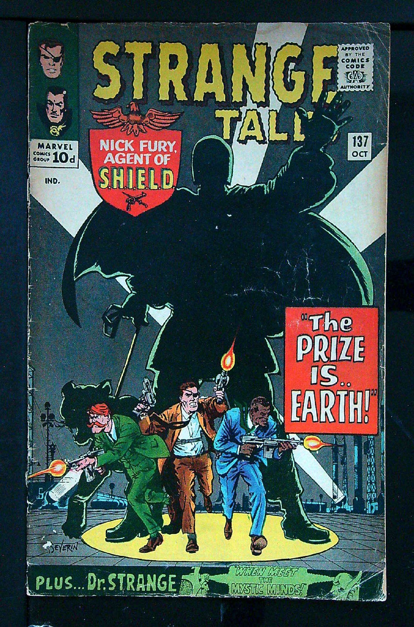 ACTUAL SCAN OF COMIC!<br> Cover of Strange Tales (Vol 1) #137. One of 250,000 Vintage American Comics on sale from Krypton!