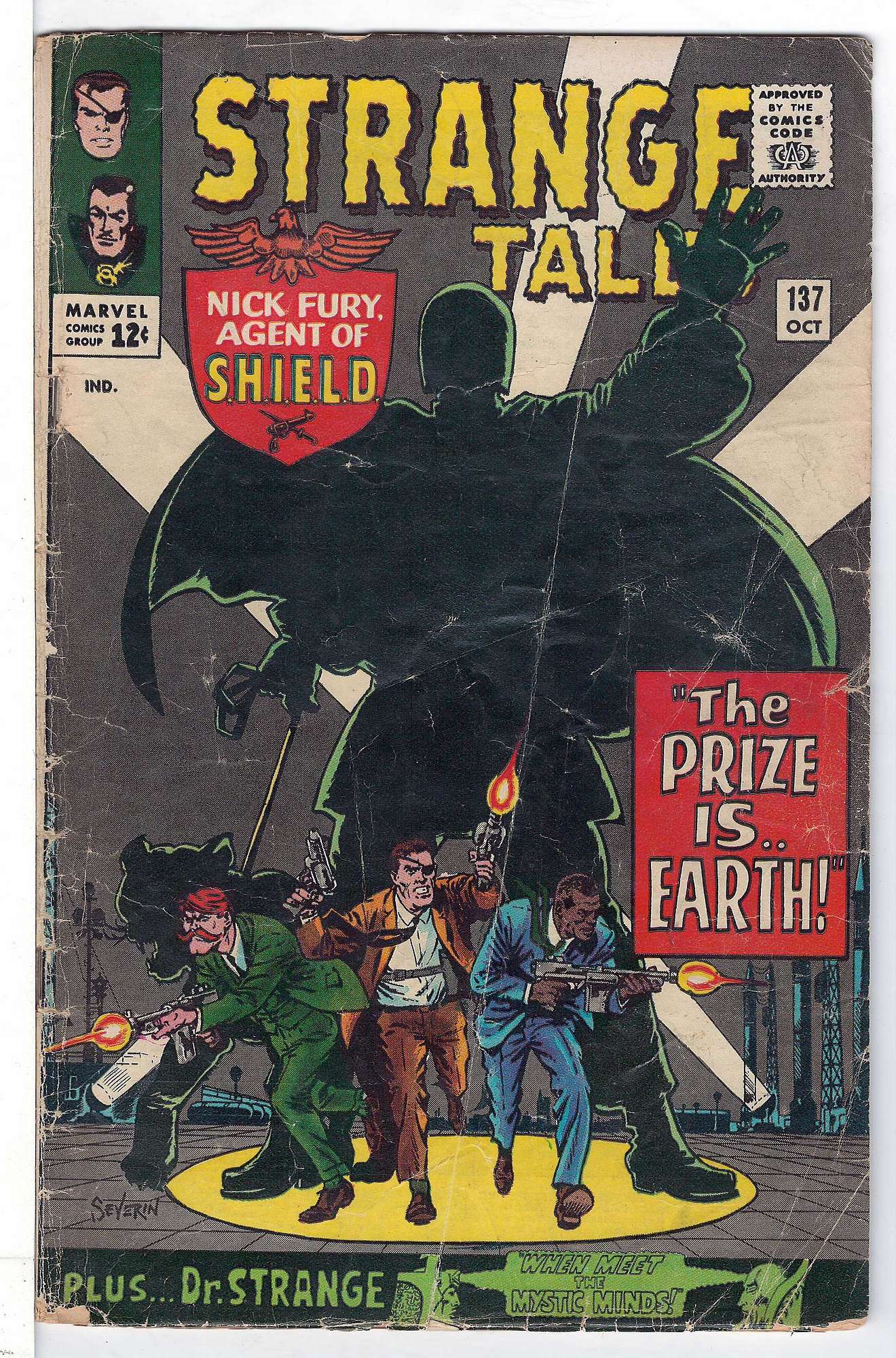 ACTUAL SCAN OF COMIC!<br> Cover of Strange Tales (Vol 1) #137. One of 250,000 Vintage American Comics on sale from Krypton!