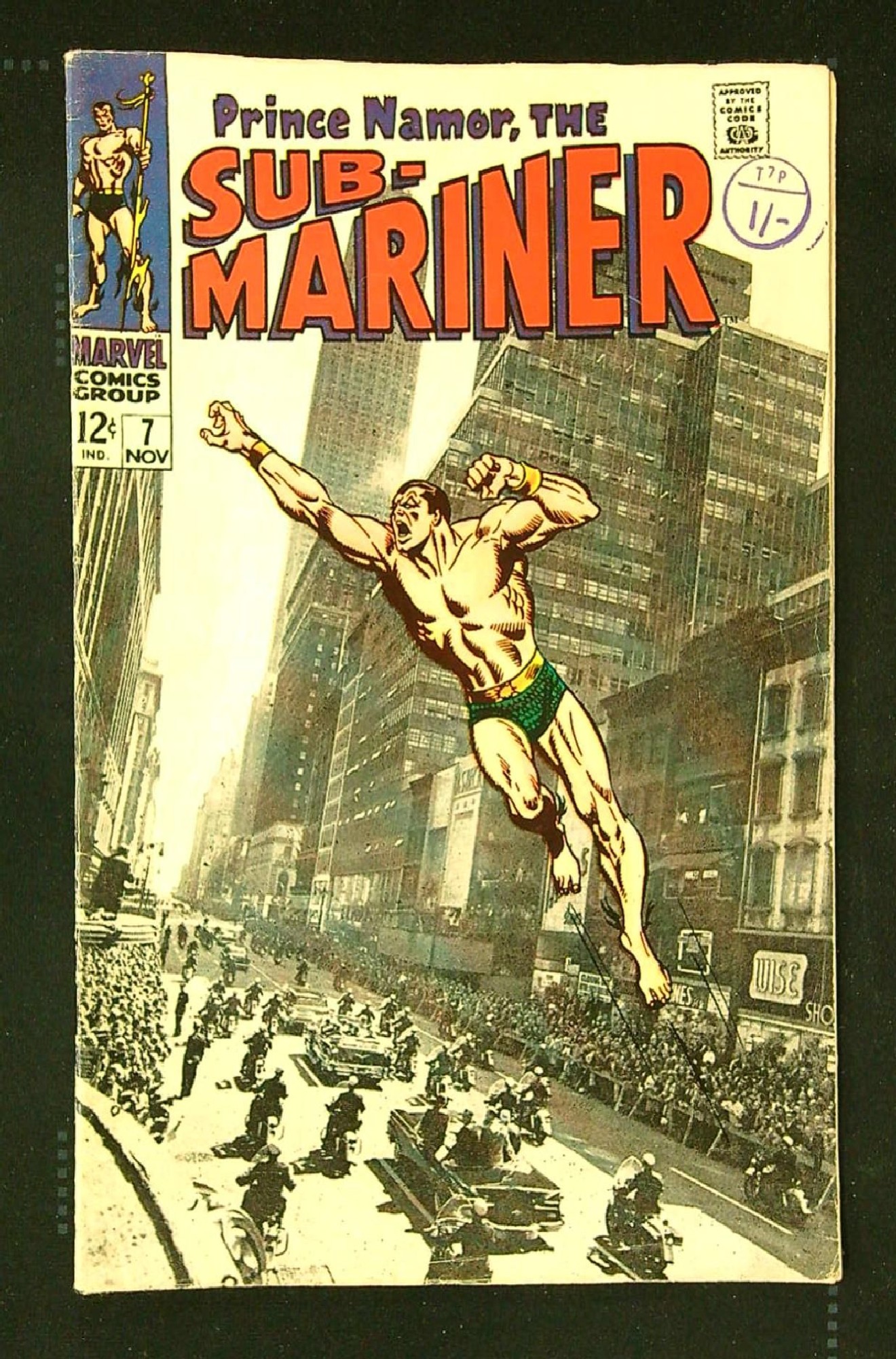 Cover of Sub-Mariner (Vol 1) #7. One of 250,000 Vintage American Comics on sale from Krypton!