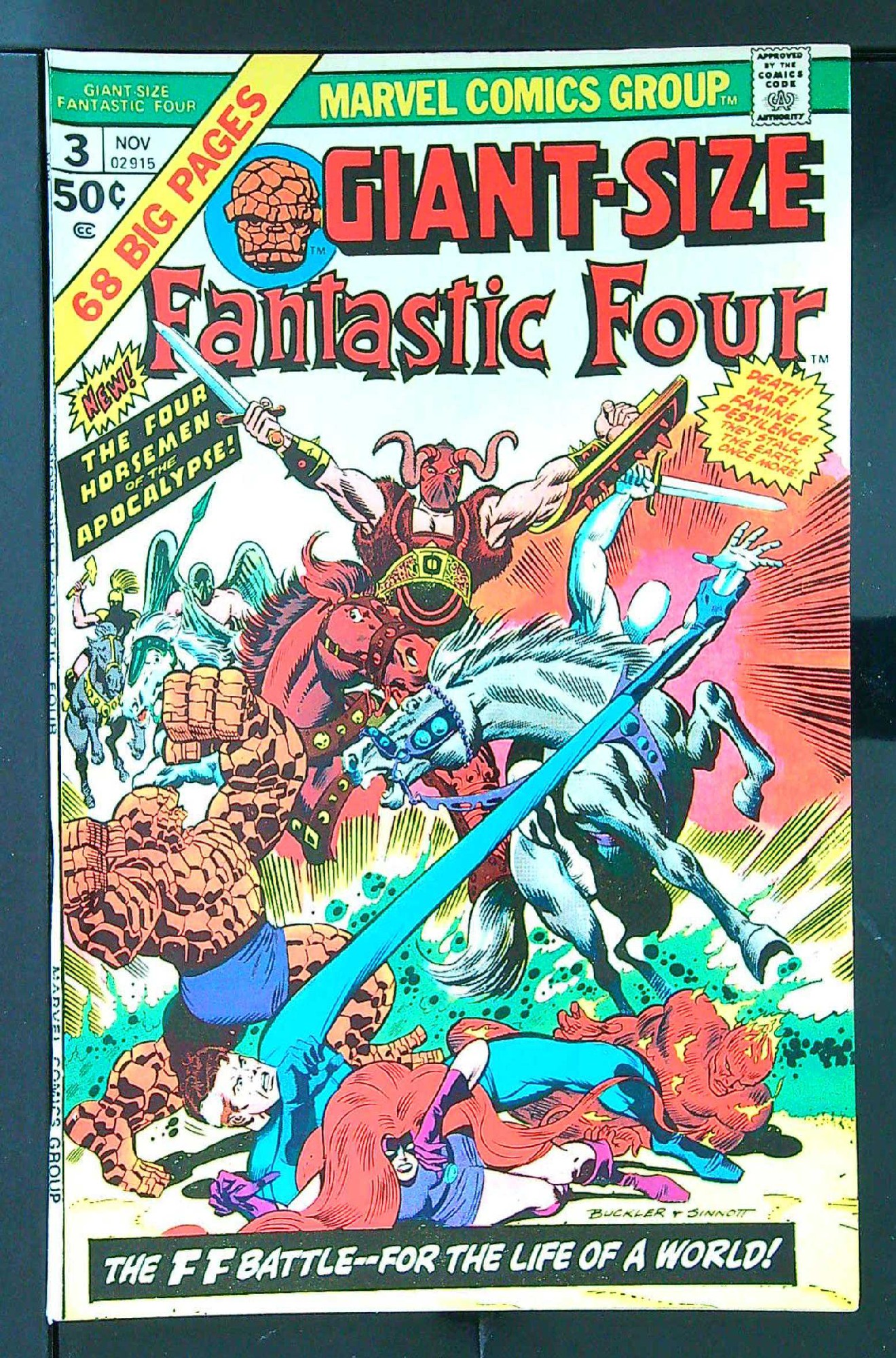 ACTUAL SCAN OF COMIC!<br> Cover of Giant Size: Fantastic Four (Vol 1) #3. One of 250,000 Vintage American Comics on sale from Krypton!