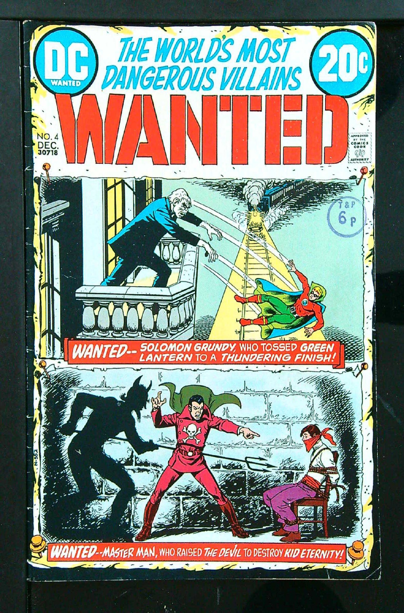 ACTUAL SCAN OF COMIC!<br>Distribution Stamp on Cover - See Scan Cover of Wanted: Worlds Most Dangerous Villains (Vol 1) #4. One of 250,000 Vintage American Comics on sale from Krypton!