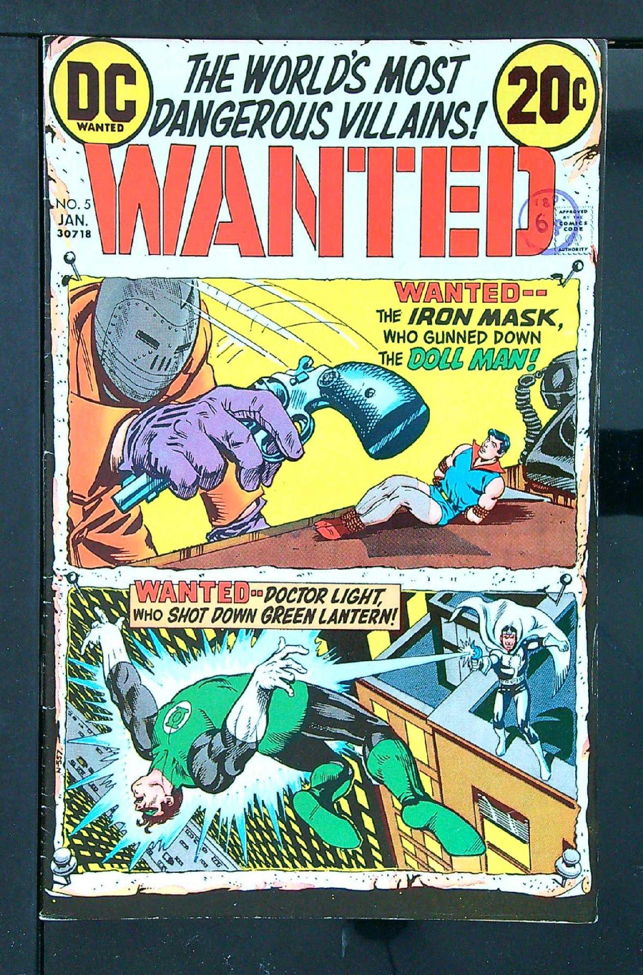 ACTUAL SCAN OF COMIC!<br>Distribution Stamp on Cover - See Scan Cover of Wanted: Worlds Most Dangerous Villains (Vol 1) #5. One of 250,000 Vintage American Comics on sale from Krypton!