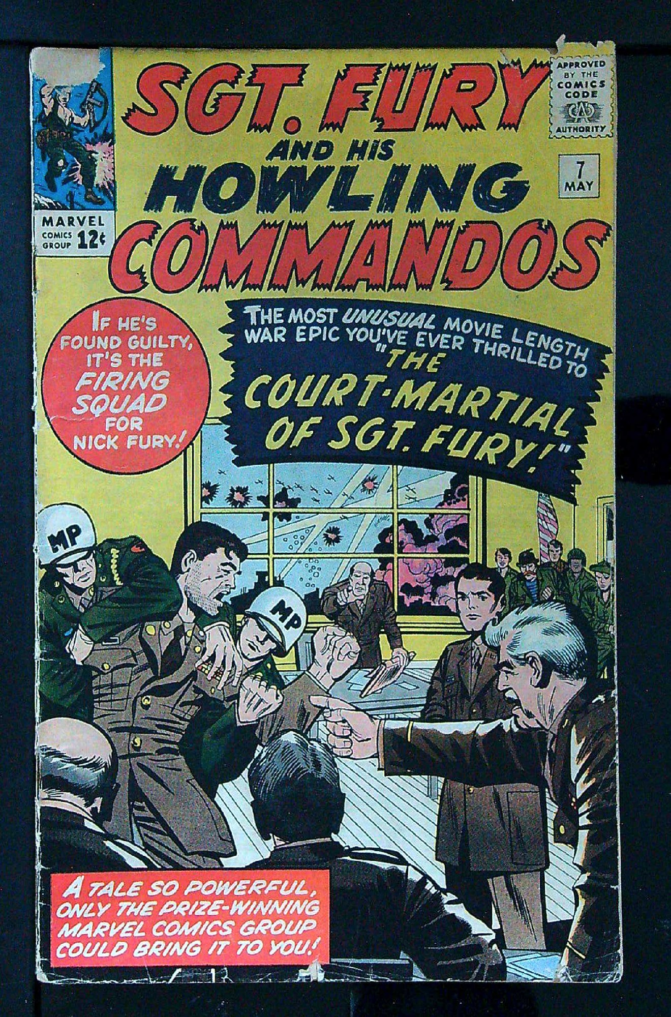 ACTUAL SCAN OF COMIC!<br> Cover of Sgt. Fury & His Howling Commandos #7. One of 250,000 Vintage American Comics on sale from Krypton!