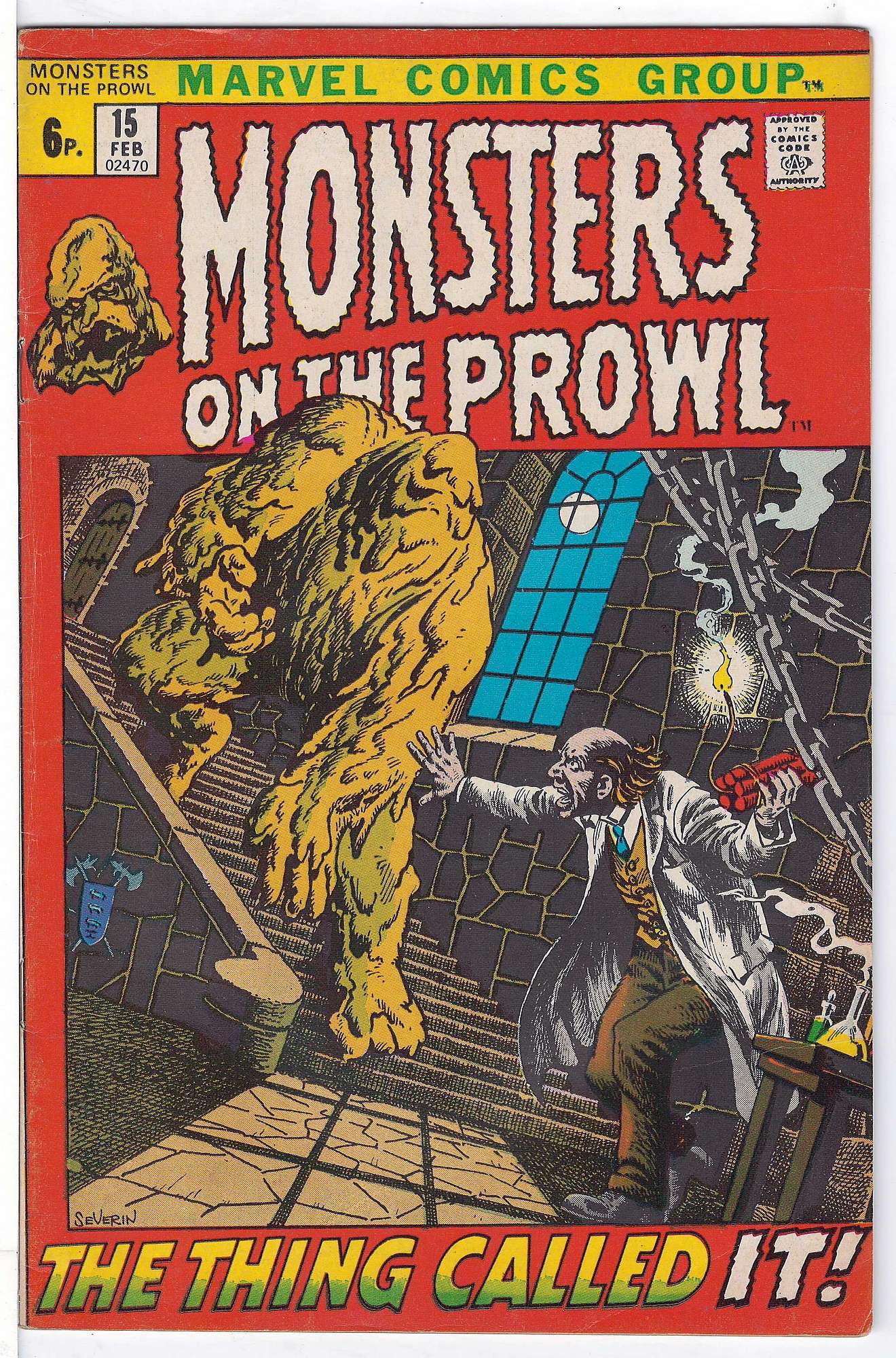 ACTUAL SCAN OF COMIC!<br> Cover of Monsters on the Prowl (Vol 1) #15. One of 250,000 Vintage American Comics on sale from Krypton!