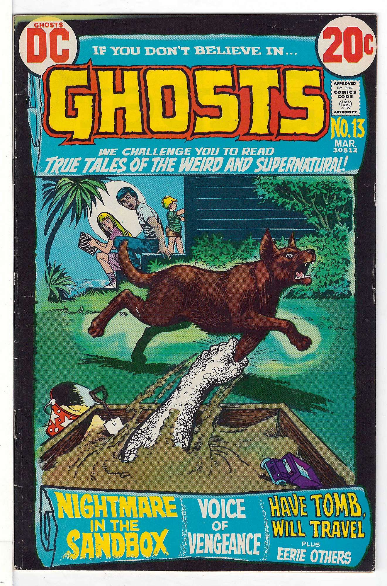 ACTUAL SCAN OF COMIC!<br> Cover of Ghosts (Vol 1) #13. One of 250,000 Vintage American Comics on sale from Krypton!