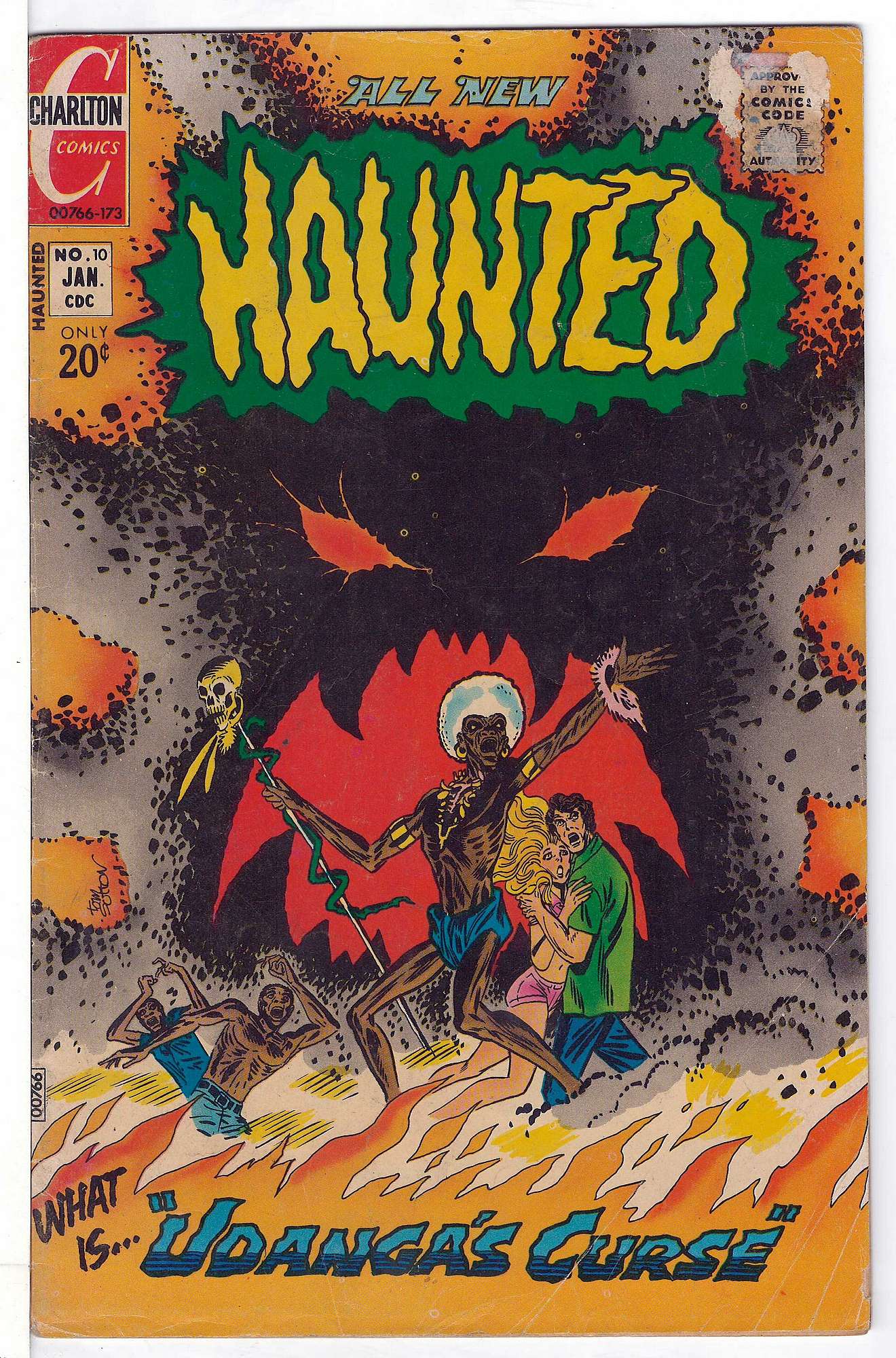 ACTUAL SCAN OF COMIC!<br> Cover of Haunted (Vol 1) #10. One of 250,000 Vintage American Comics on sale from Krypton!