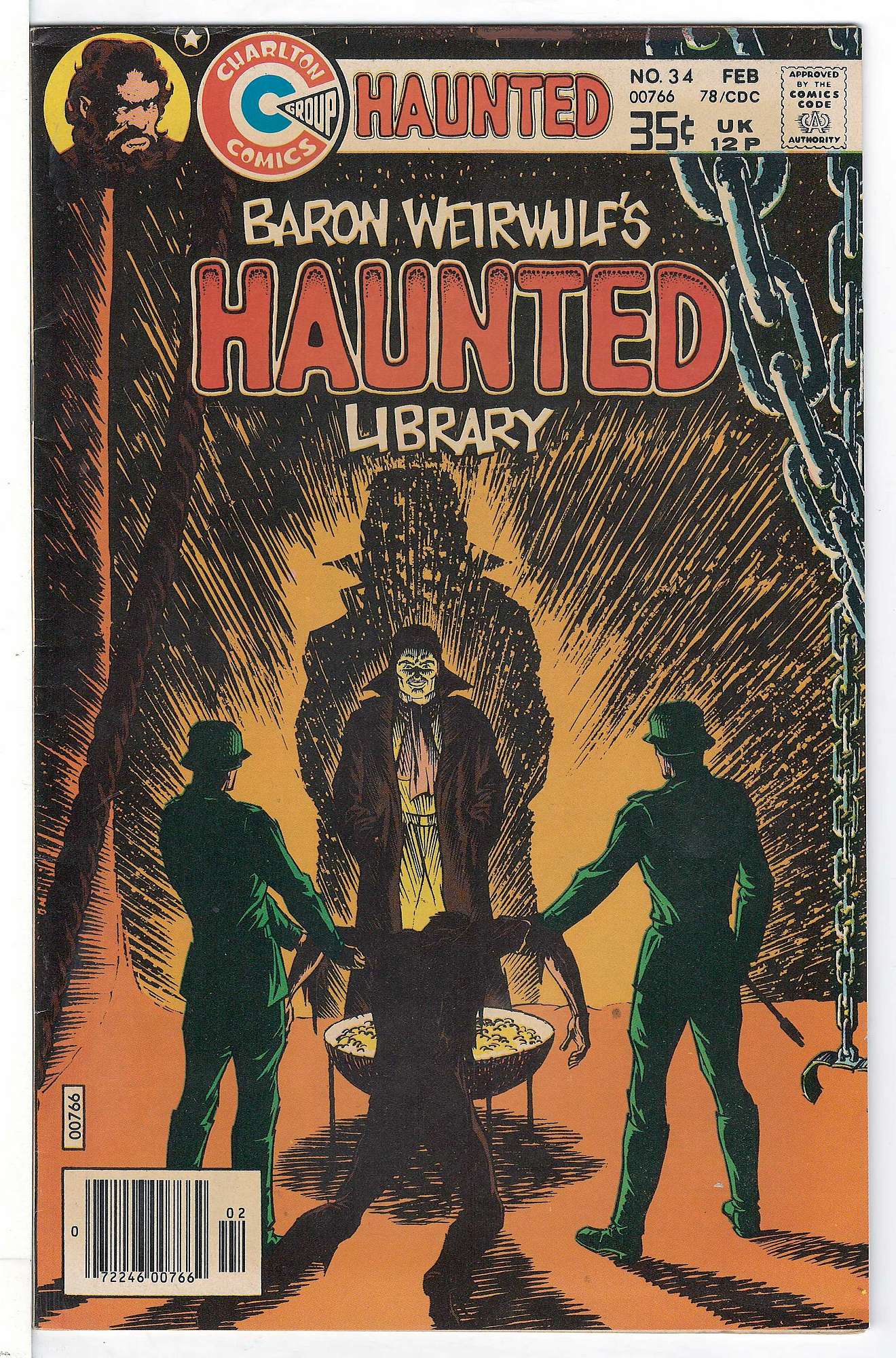 ACTUAL SCAN OF COMIC!<br> Cover of Haunted (Vol 1) #34. One of 250,000 Vintage American Comics on sale from Krypton!