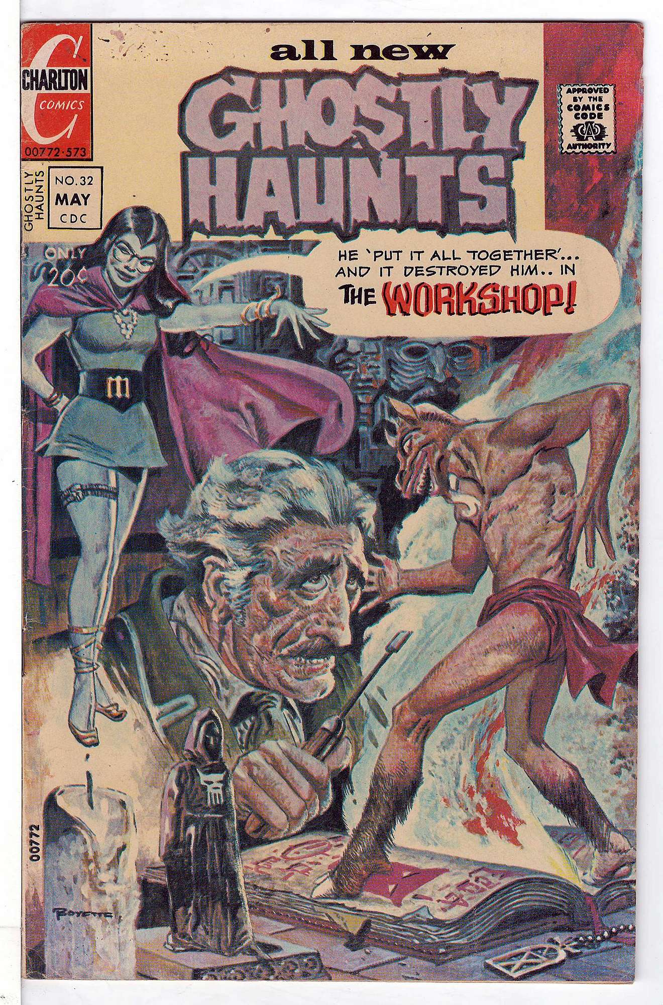 ACTUAL SCAN OF COMIC!<br> Cover of Ghostly Haunts (Vol 1) #32. One of 250,000 Vintage American Comics on sale from Krypton!