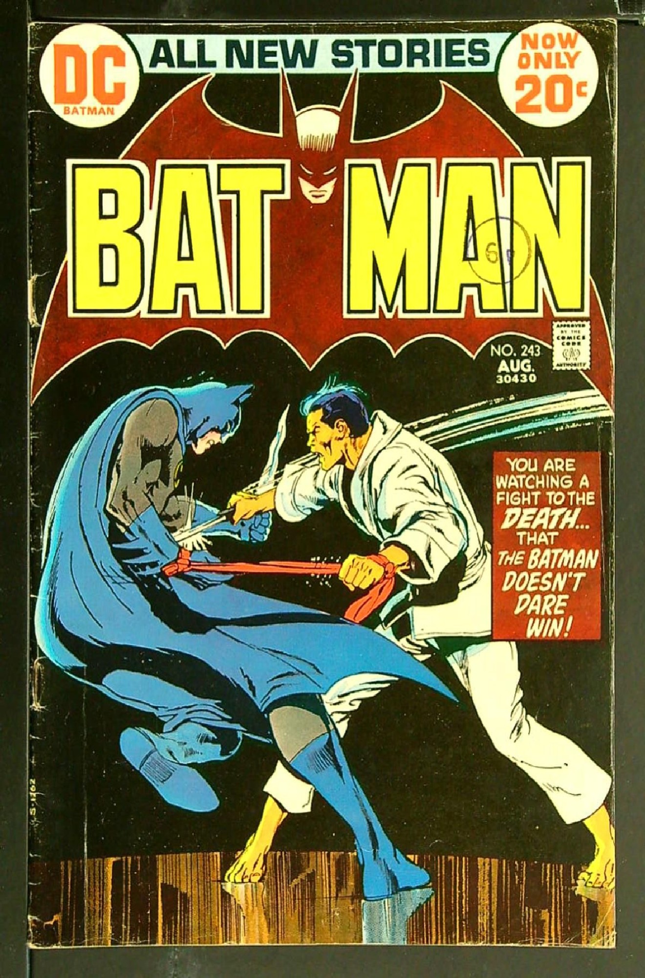 Cover of Batman #243. One of 250,000 Vintage American Comics on sale from Krypton!