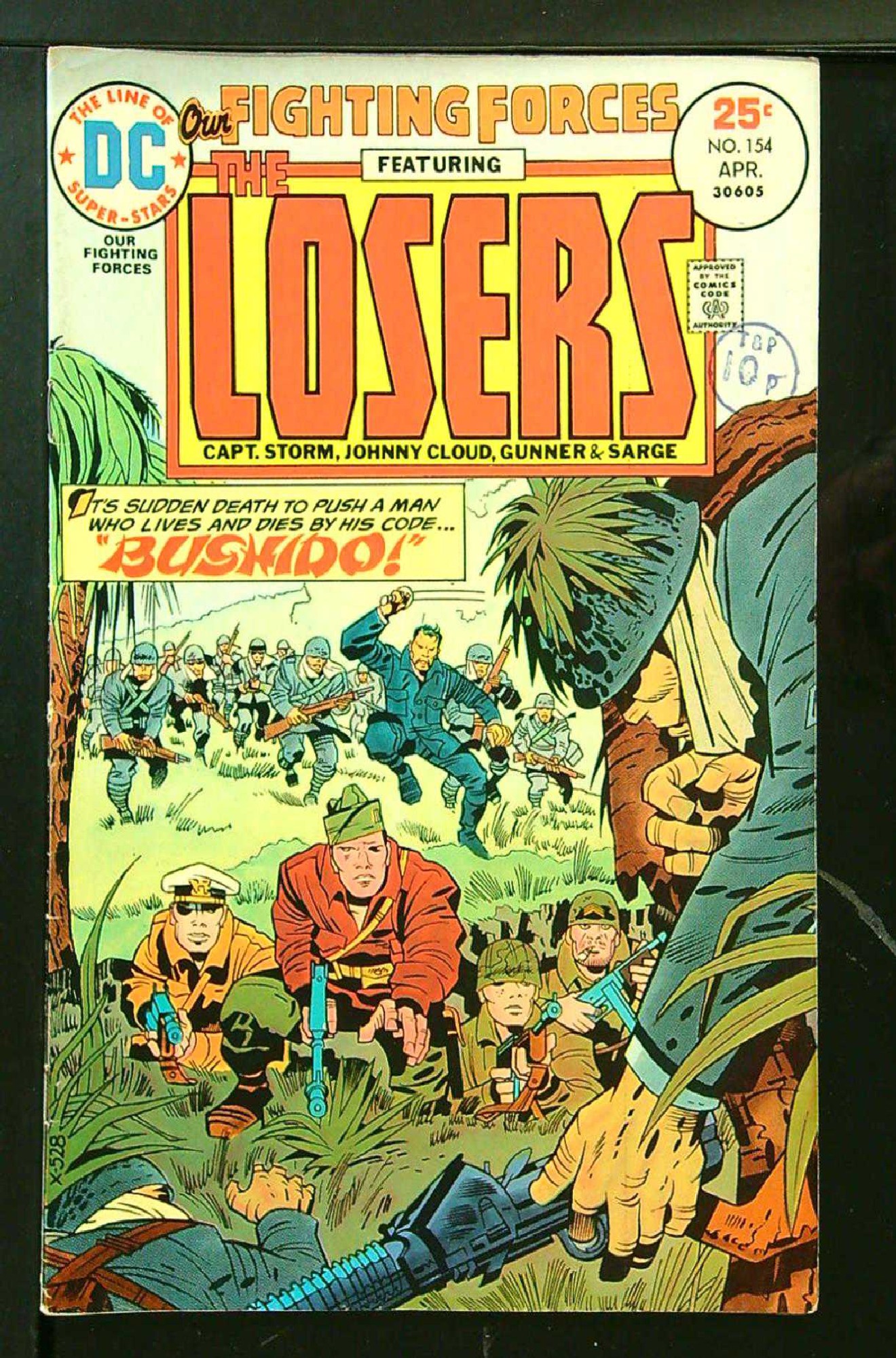 ACTUAL SCAN OF COMIC!<br>Stamp on Cover - See Scan Cover of Our Fighting Forces #154. One of 250,000 Vintage American Comics on sale from Krypton!