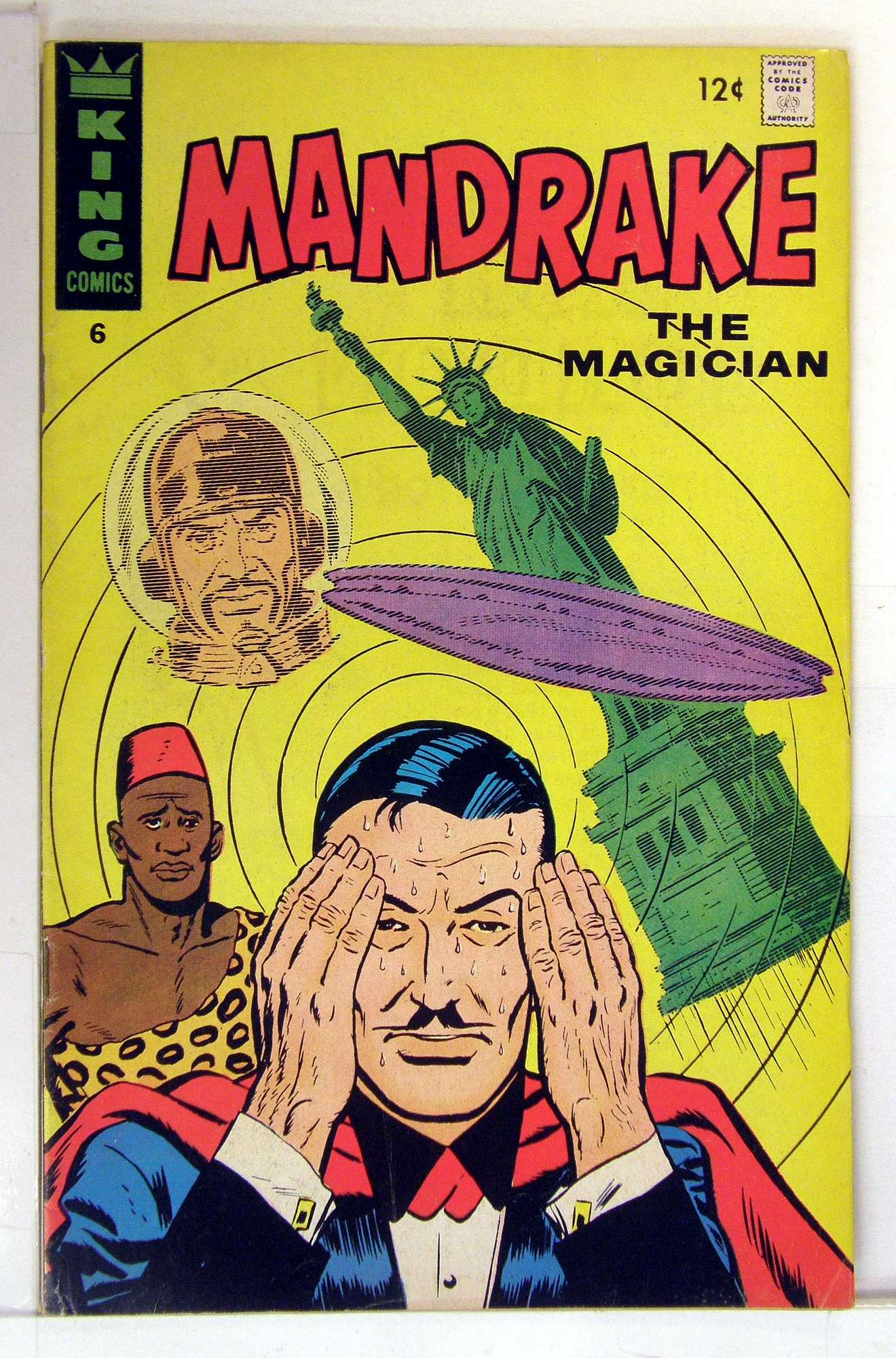 ACTUAL SCAN OF COMIC!<br> Cover of Mandrake (King Comics) #6. One of 250,000 Vintage American Comics on sale from Krypton!