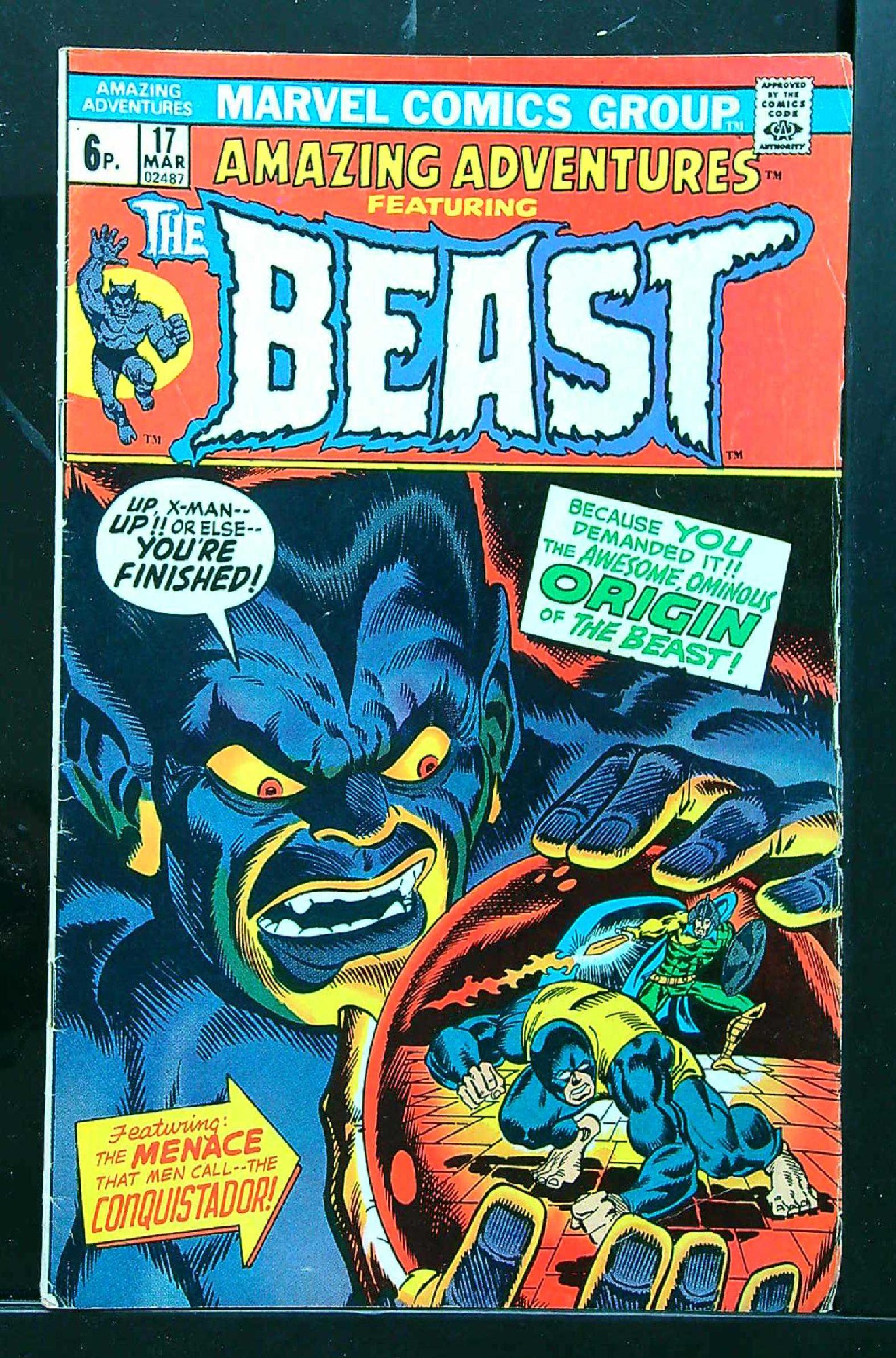 ACTUAL SCAN OF COMIC!<br> Cover of Amazing Adventures (Vol 2) #17. One of 250,000 Vintage American Comics on sale from Krypton!