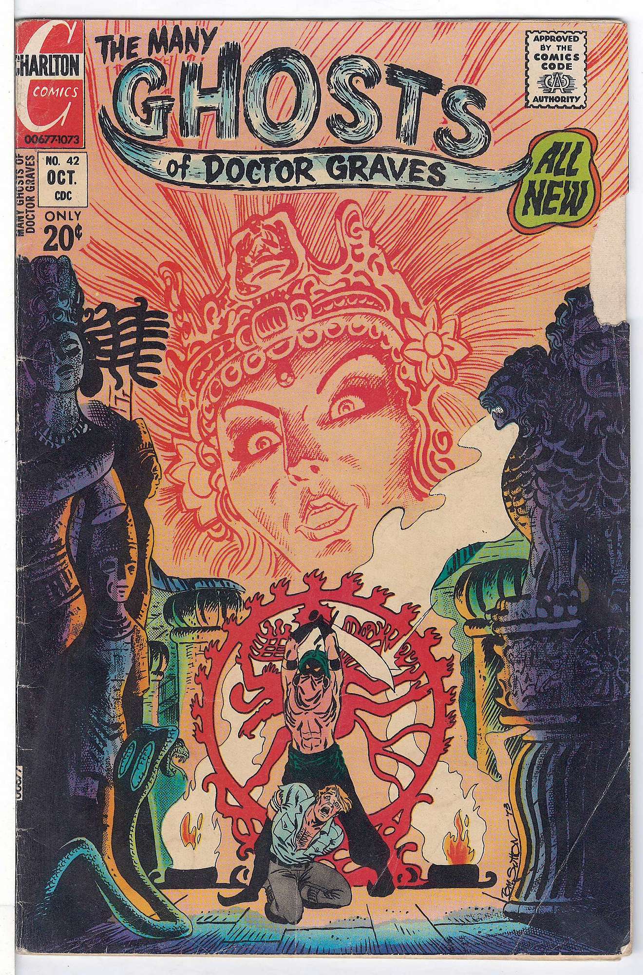 ACTUAL SCAN OF COMIC!<br> Cover of Many Ghosts of Doctor Graves #42. One of 250,000 Vintage American Comics on sale from Krypton!