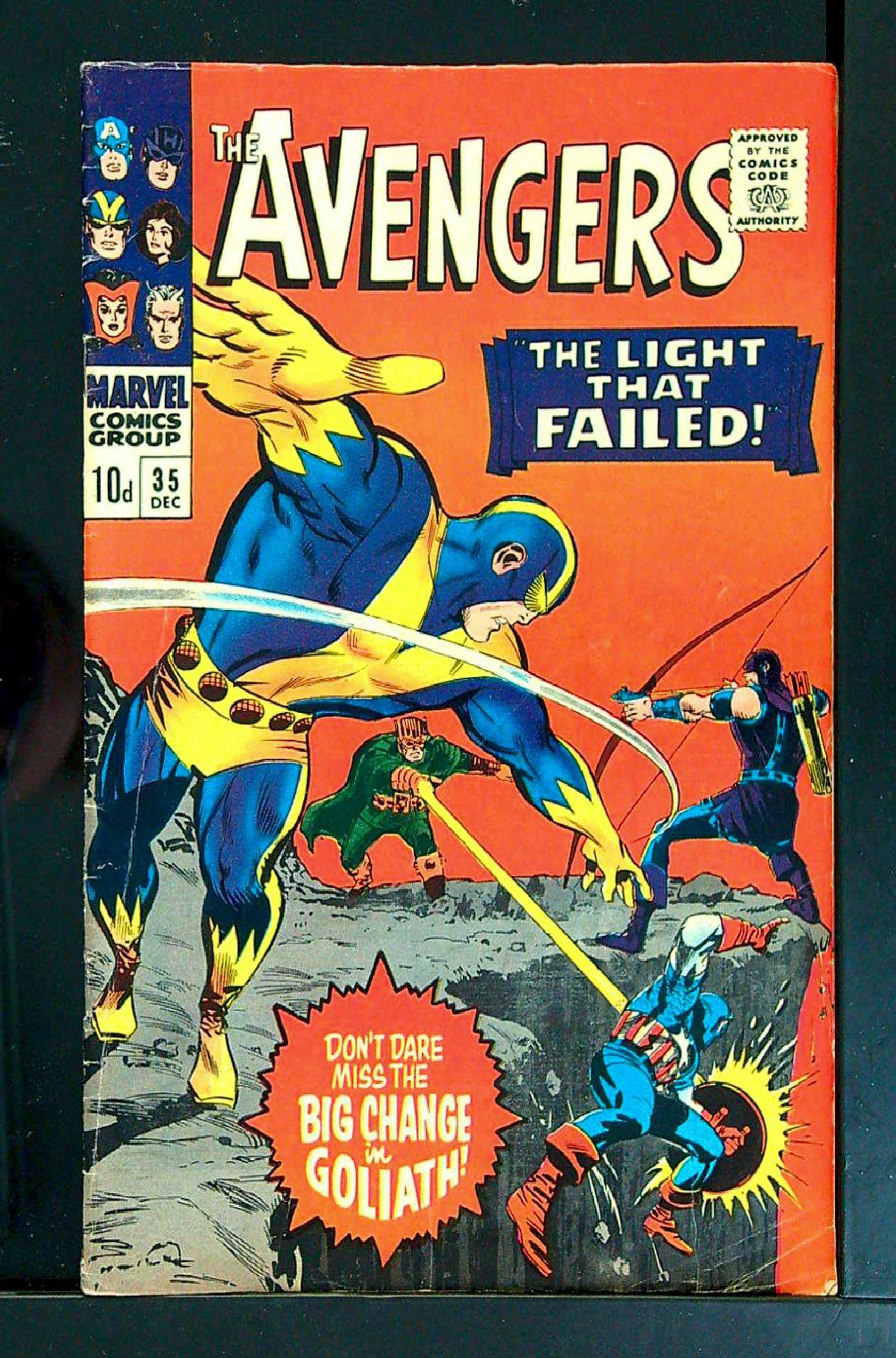 ACTUAL SCAN OF COMIC!<br> Cover of Avengers (Vol 1) #35. One of 250,000 Vintage American Comics on sale from Krypton!